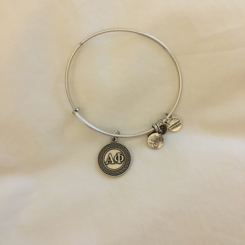 Alex and Ani - Alpha Phi silver bracelet